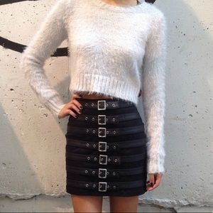 TRIPP NYC belted strap skirt